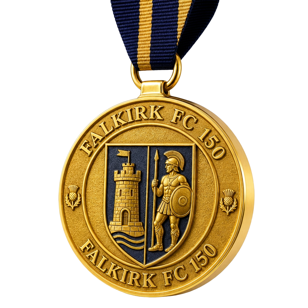 Limited edition Falkirk FC 150 commemorative medal